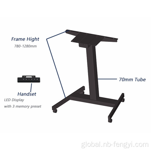 Single Leg Height Adjustable Table Height Adjustable Table Desk Study Office Standing Table Supplier